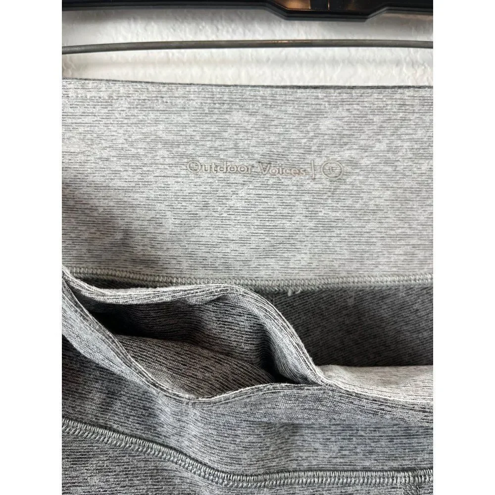 Outdoor Voices Springs 7/8 Leggings In Graphite/Ash/Dove Large Colorblocked